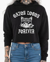Gatos Locos Forever Cropped Pullover Hoodie