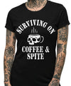 surviving on coffee and spite tee by pinky star