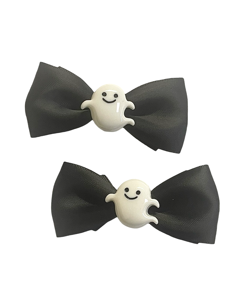 Boo Hair Bows - Blk