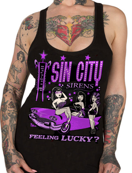 sin city sirens las vegas tank by pinky star