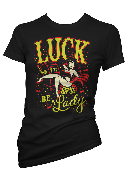 luck be a lady las Vegas tee by pinky star