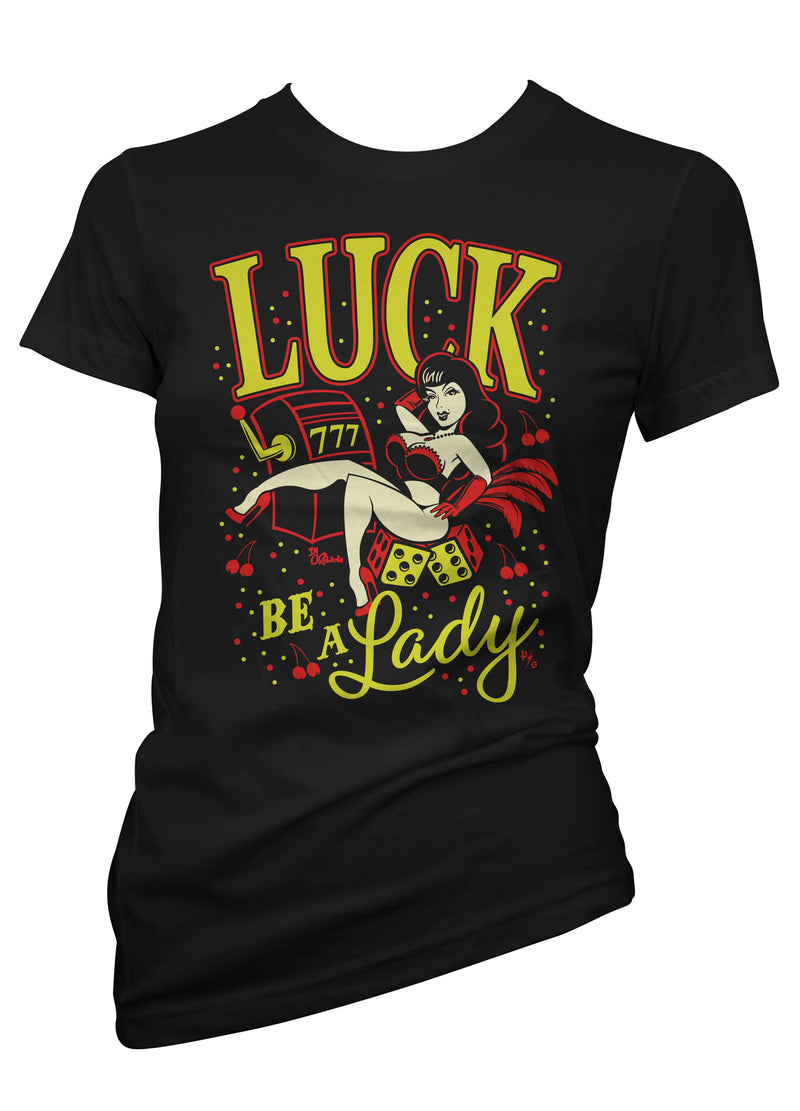 luck be a lady las Vegas tee by pinky star