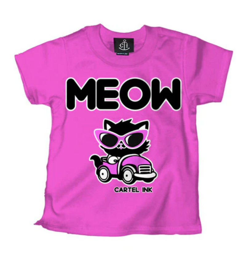 Cruising Meow Kid's Tee