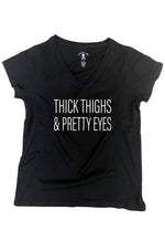 thick thighs and pretty eyes - pinky star - cartel ink - plus size tees