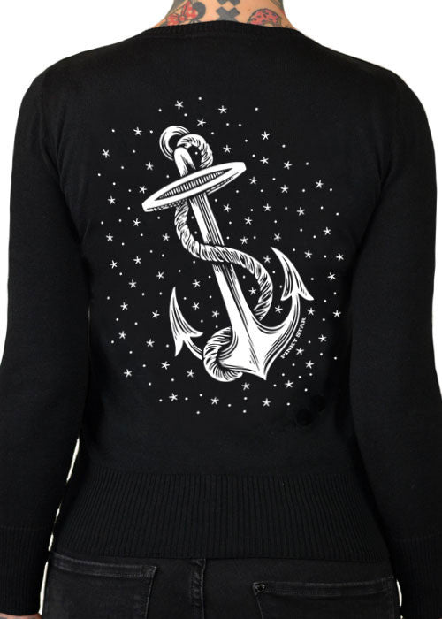 anchor tattoo cardigan  by pinky star