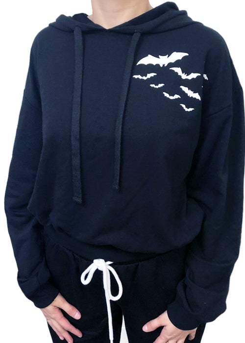 bat gang pullover hoodie - pinky star