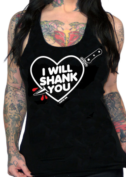 I Will Shank You Tank Top - Cartel Ink - Pinky Star
