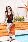 heart web tank - pinky star