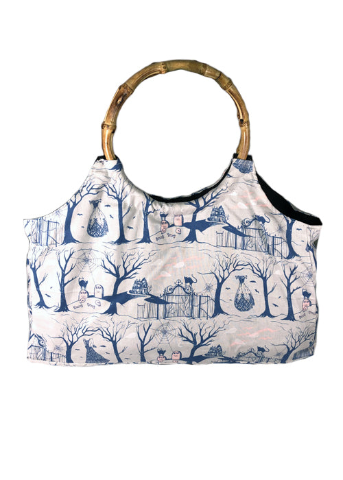 creepy hollow bamboo handbag - pinky star