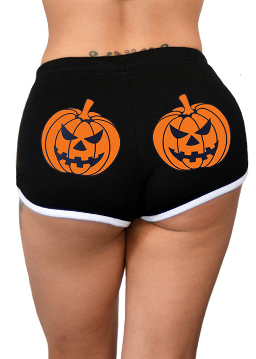 Evil Pumpkin Butt Shorts