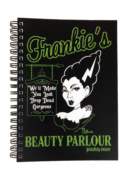 frankie's beauty parlour notebook - pinky star