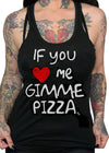 If you love me gimme pizza - pinky star