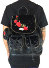 tattooed rose backpack - pinky star
