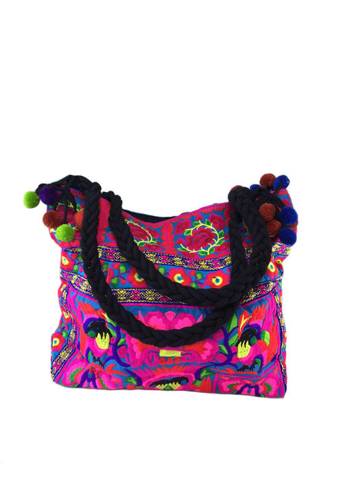 Pom Pom Tote Bag