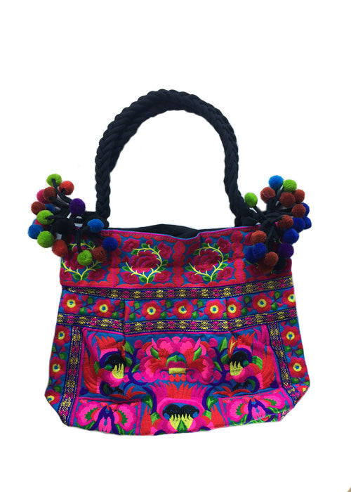 Pom Pom Tote Bag