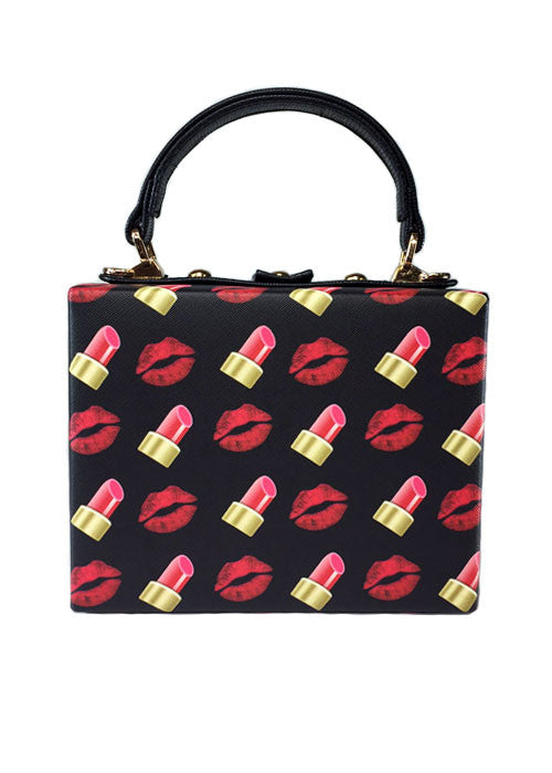 Lipstick Kisses Box Purse