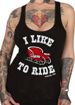 I Like To Ride christmas tank - pinky star - cartel ink