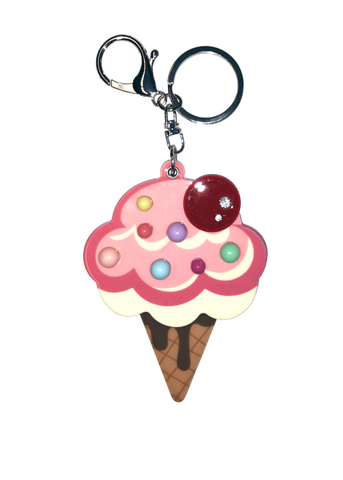 Ice Cream Purse and Key Pendant