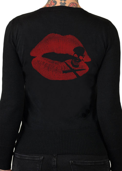kiss of death cardigan by pinky star for cartel ink
