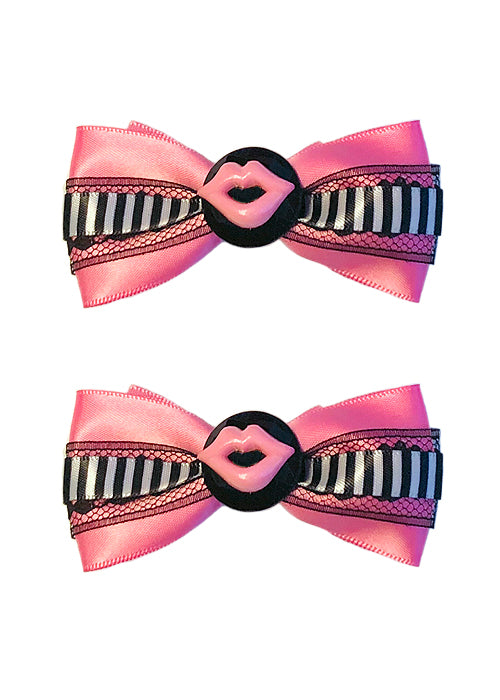 Kiss Me Bows In Pink