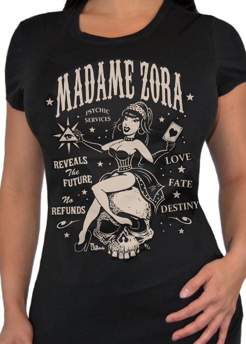 Madame Zora fortune teller tee