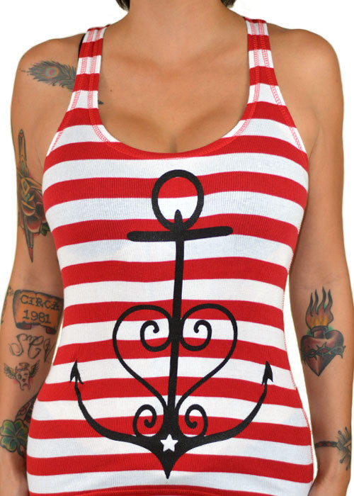 Anchor Heart Tank Top