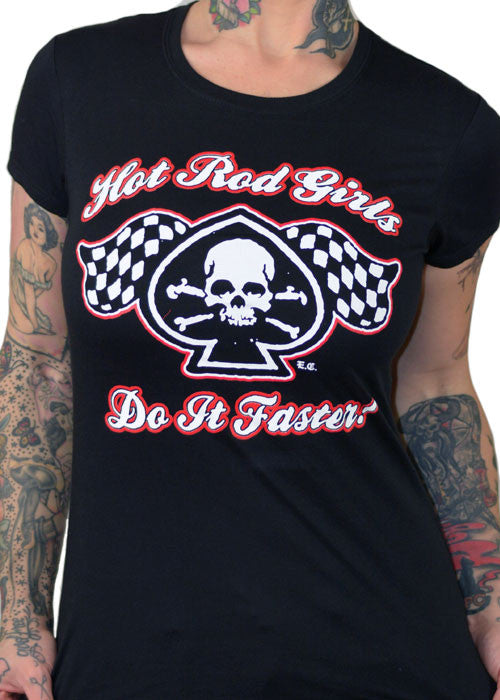 Hot Rod Girls Do It Faster Tee