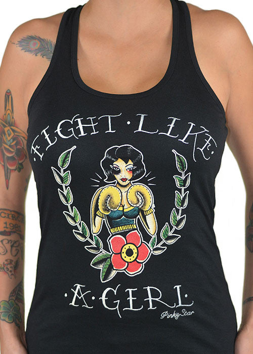 Fight Like A Girl Racerback Tank Top