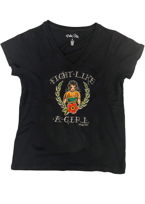 fight like a girl - pinky star - plus size