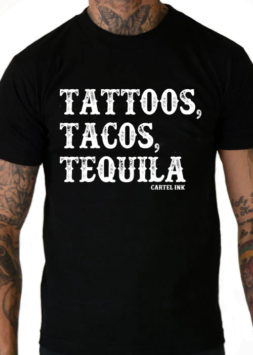Men's Tattoos Tacos Tequila