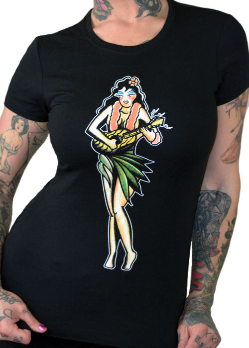The Hula Girl Pinup Tee