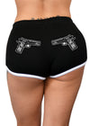 packing heat gun pistol shorts - pinky star