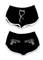 packing heat gun pistol shorts - pinky star