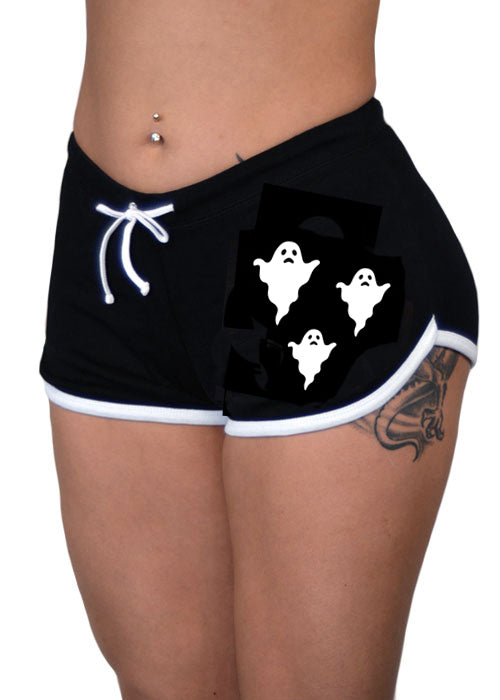 ghostly shorts - halloween - pinky star