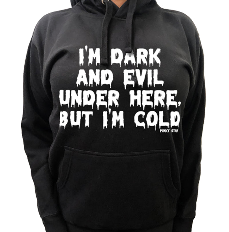 I'm Dark And Evil Under Here, But I'm Cold Pullover Hoodie