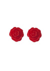 Red Rose Earrings by Pinky Star
