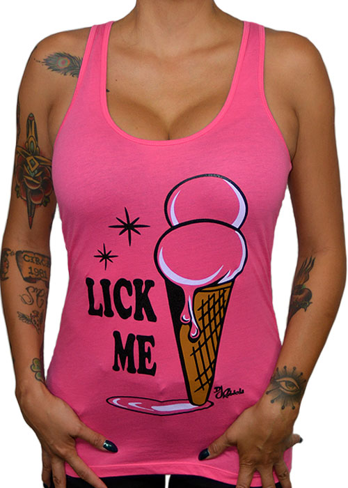 Lick Me Racerback Tank Top