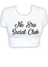 no bra social club crop tee