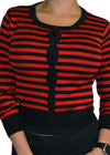 striped cardigan - pinky star