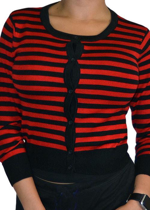 striped cardigan - pinky star