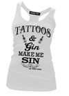 Tattoos & Gin Make Me Sin Tank Top